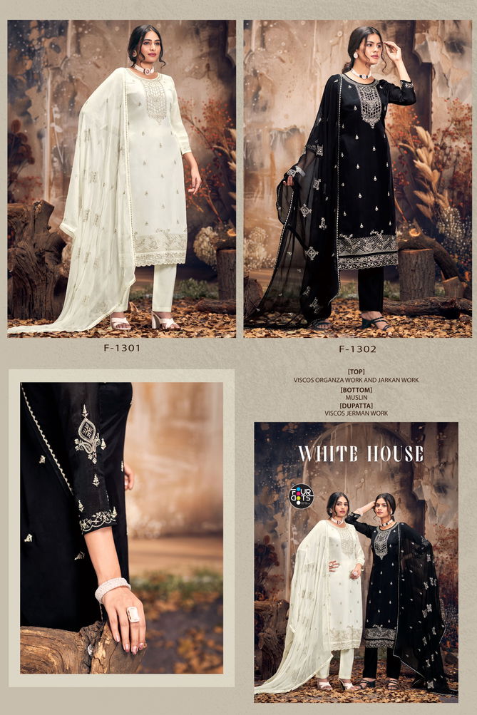 White House By Four Dots Viscose Designer Salwar Kameez Wholesale In India